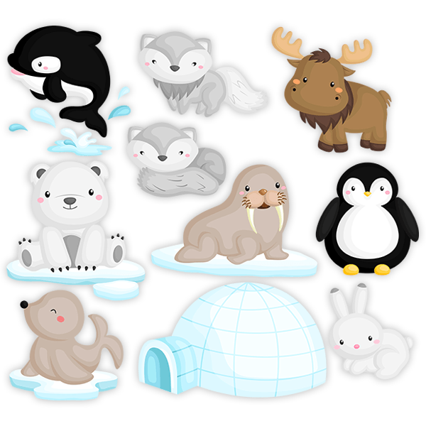 Stickers for Kids: Arctic Animal Kit