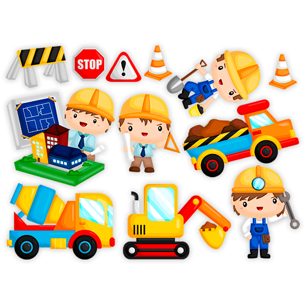 Stickers for Kids: Construction kit