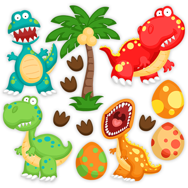 Stickers for Kids: Funny Dinosaurs Kit
