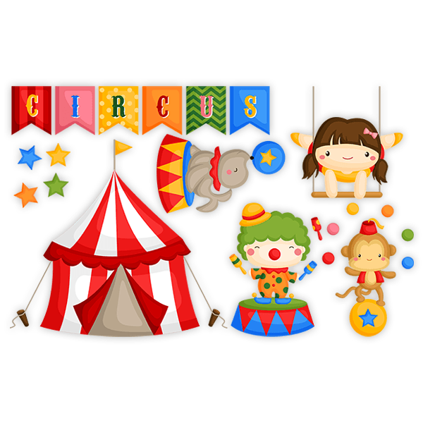 Stickers for Kids: Circus Jugglers Kit 