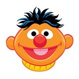 Stickers for Kids: Head of Ernie 6