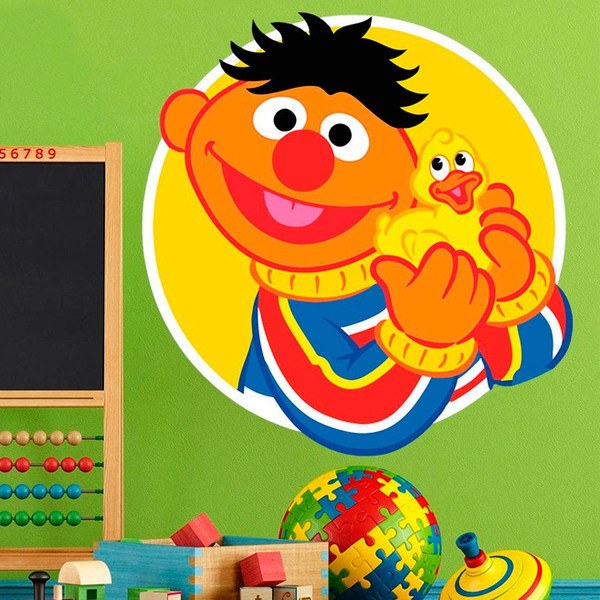 Stickers for Kids: Ernie with yellow duckling
