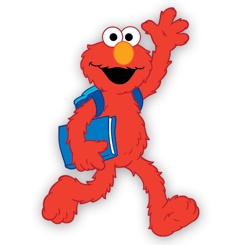 Stickers for Kids: Elmo goes to school