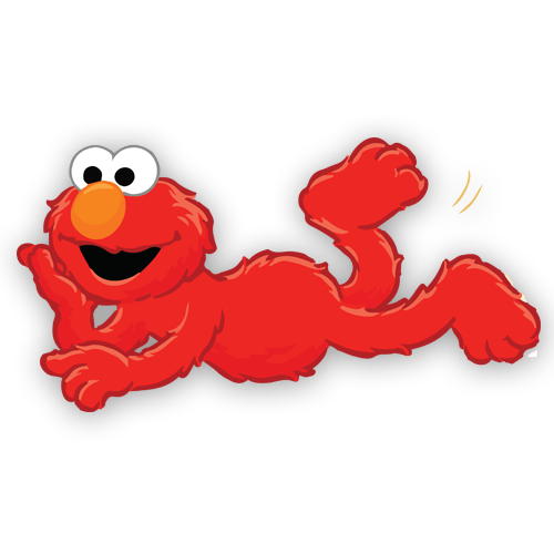 Stickers for Kids: Elmo lying down