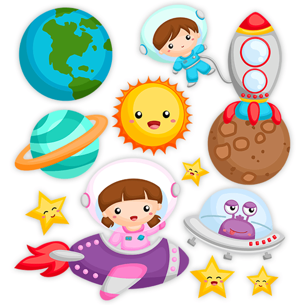 Stickers for Kids: Kit exploring the universe