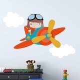 Stickers for Kids: Plane in the clouds 3