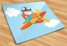 Stickers for Kids: Plane in the clouds 5