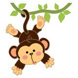 Stickers for Kids: Monkey hung on the vine 6
