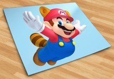 Stickers for Kids: Mario Raccoon 5