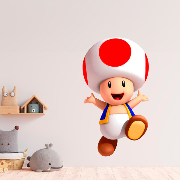 Stickers for Kids: Toad Mario Bros