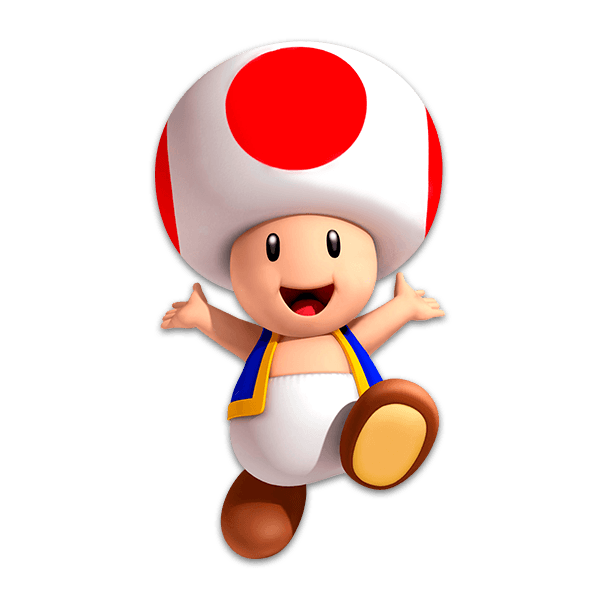 Stickers for Kids: Toad Mario Bros