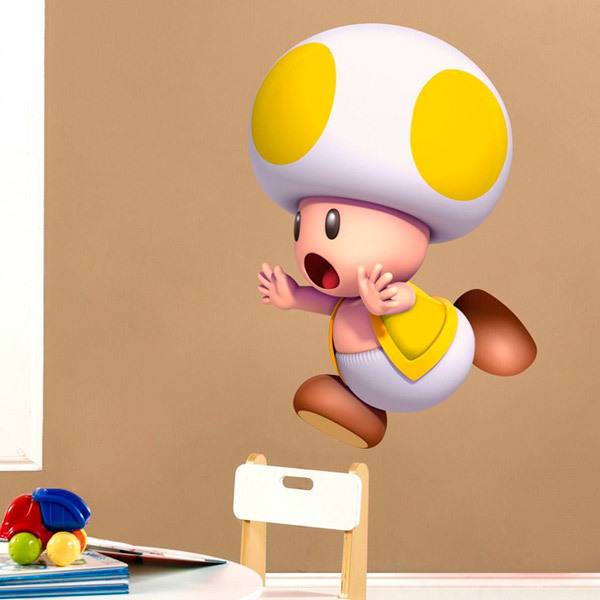 Stickers for Kids: Toad Yellow
