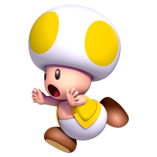 Stickers for Kids: Toad Yellow