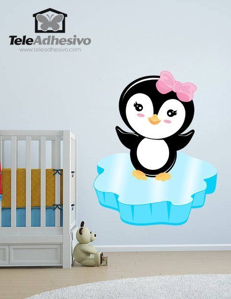 Stickers for Kids: Penguin on ice