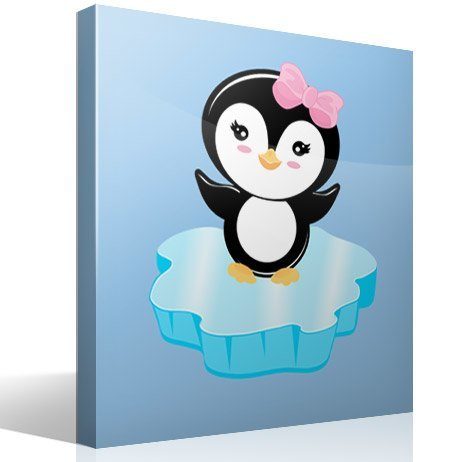 Stickers for Kids: Penguin on ice