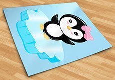 Stickers for Kids: Penguin on ice 5