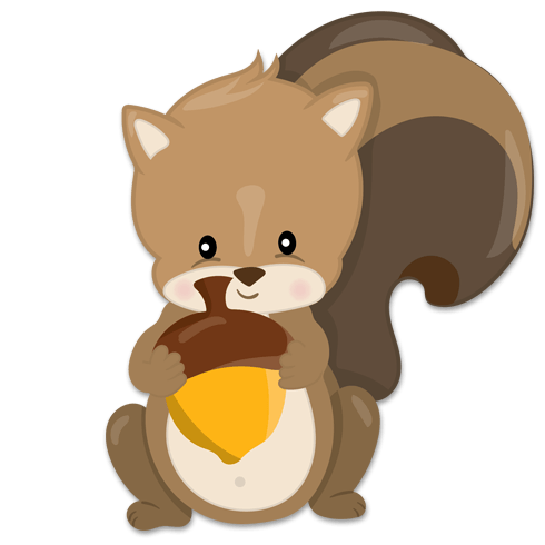 Stickers for Kids: Forest Squirrel