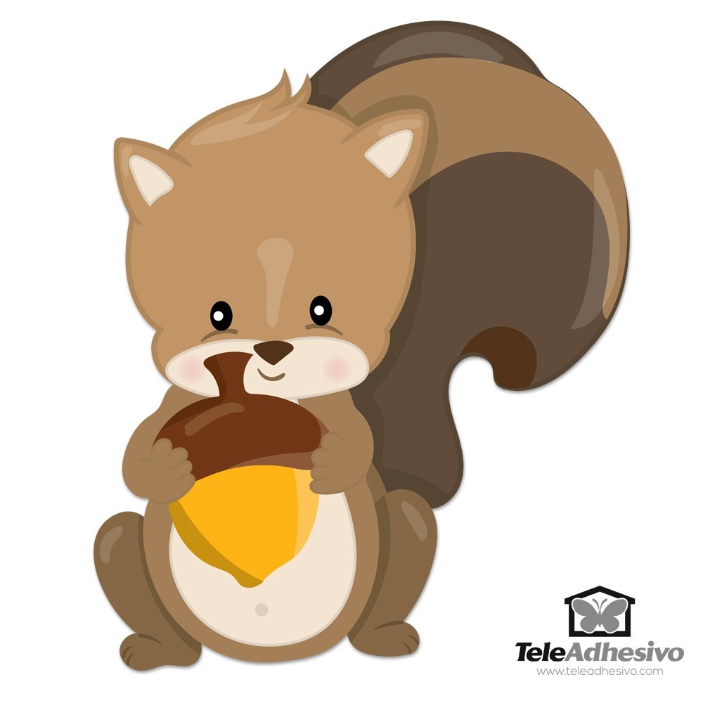 Stickers for Kids: Forest Squirrel