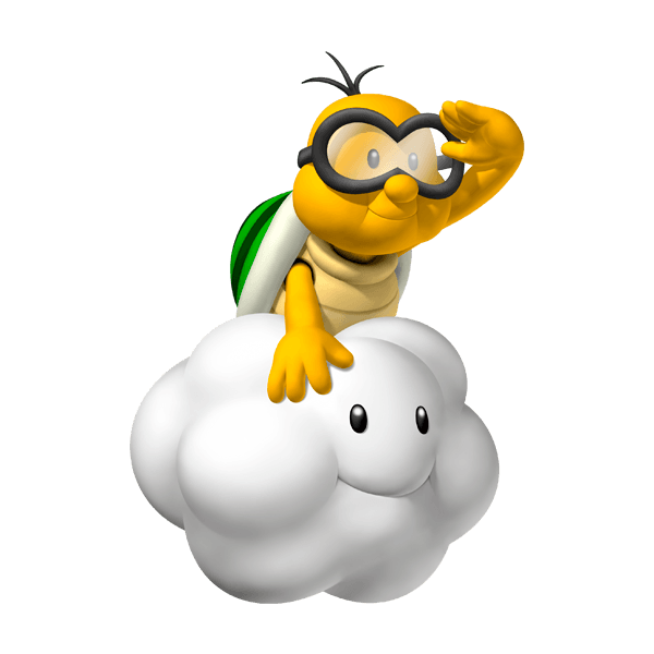 Stickers for Kids: Lakitu and Cloud