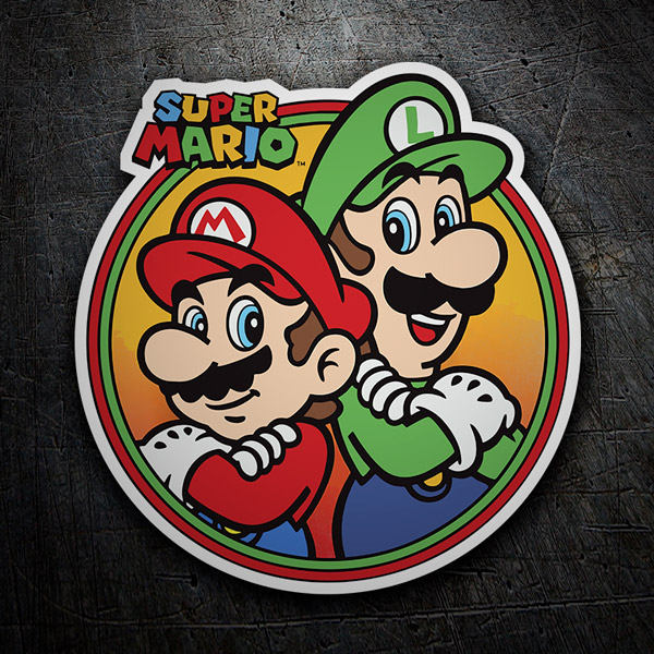Sticker Super Mario y Luigi
