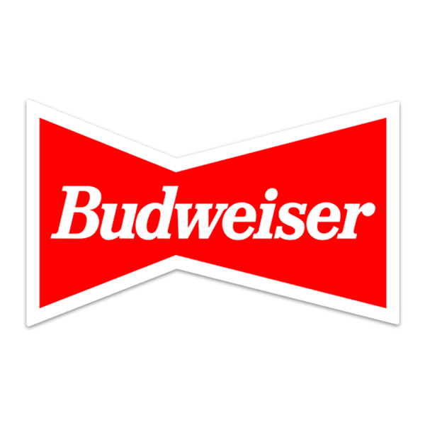 Car & Motorbike Stickers: Budweiser Red