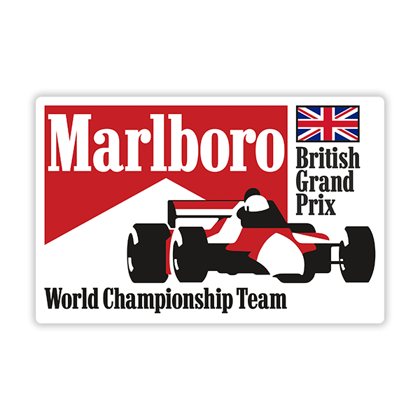 Car & Motorbike Stickers: Marlboro England Grand Prix