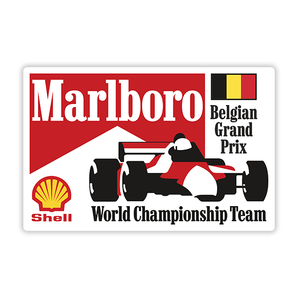 Car & Motorbike Stickers: Marlboro Belgian Grand Prix