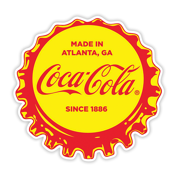 Car & Motorbike Stickers: Coca Cola Since 1886