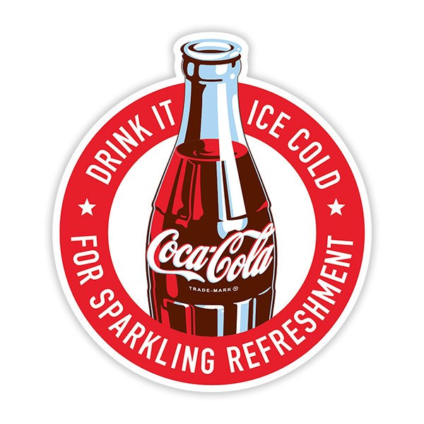 Car & Motorbike Stickers: Coca Cola Drink It Ice Cold