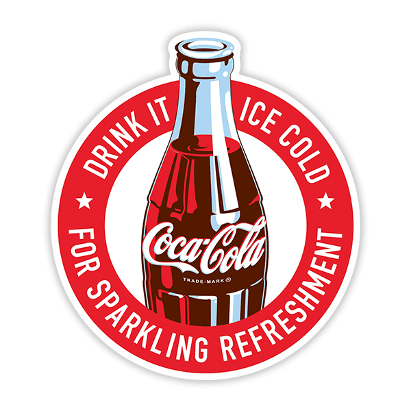 Car & Motorbike Stickers: Coca Cola Drink It Ice Cold