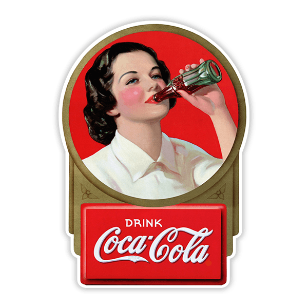 Car & Motorbike Stickers: Coca Cola 1960s