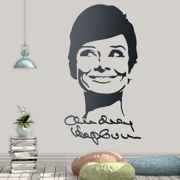 Wall Stickers: Autograph Audrey Hepburn