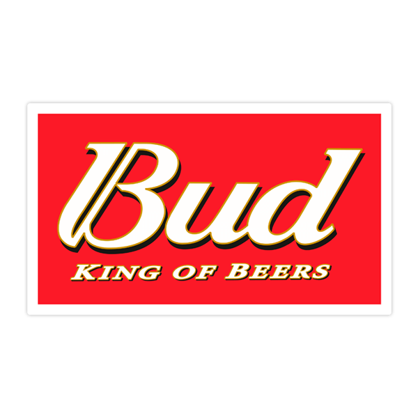 Car & Motorbike Stickers: Bud King of Beers