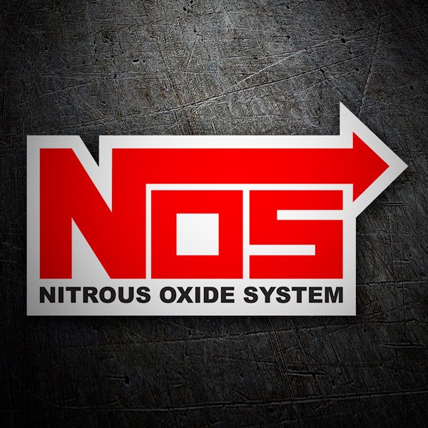 NOS Nitrous Oxide Sys 19220 Decal Sticker Sm Outline Logo Vinyl Cut NOS