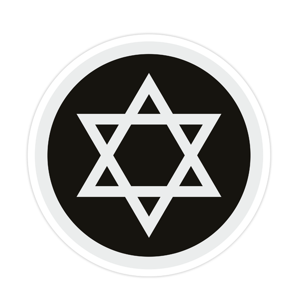 Car & Motorbike Stickers: Star of David