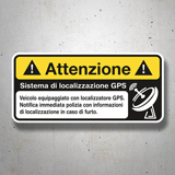 Car & Motorbike Stickers: Attenzione GPS 3