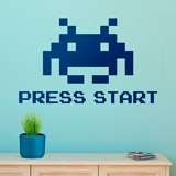 Wall Stickers: Space Invaders Press Start 2