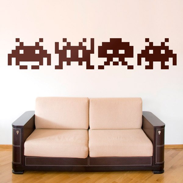 Wall Stickers: Space Invaders Martians