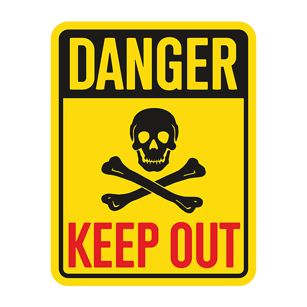 Wall Stickers: Danger Keep Out