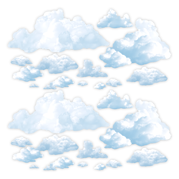 Stickers for Kids: Fluffy clouds