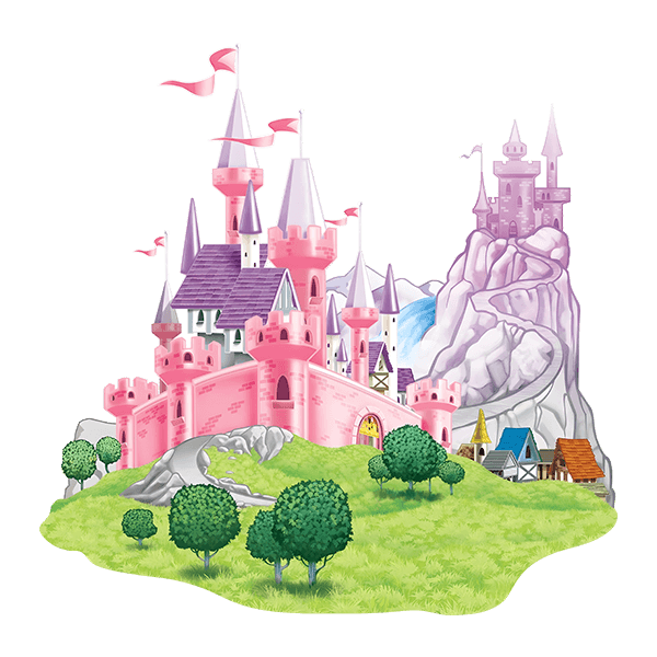 Stickers for Kids: Pink castle