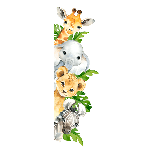 Stickers for Kids: Peeking animals