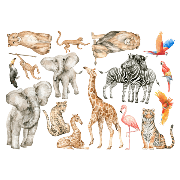 Stickers for Kids: Jungle animals