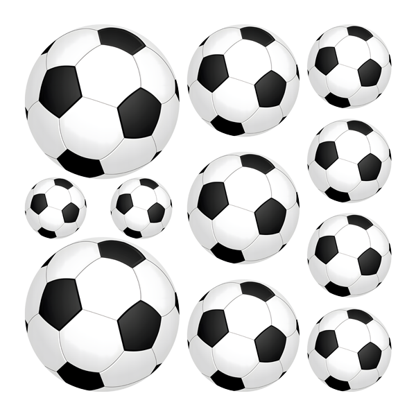 Wall Stickers: Set 11X footballs