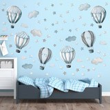 Stickers for Kids: Balloons and clouds 3