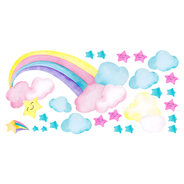 Stickers for Kids: Rainbows and stars