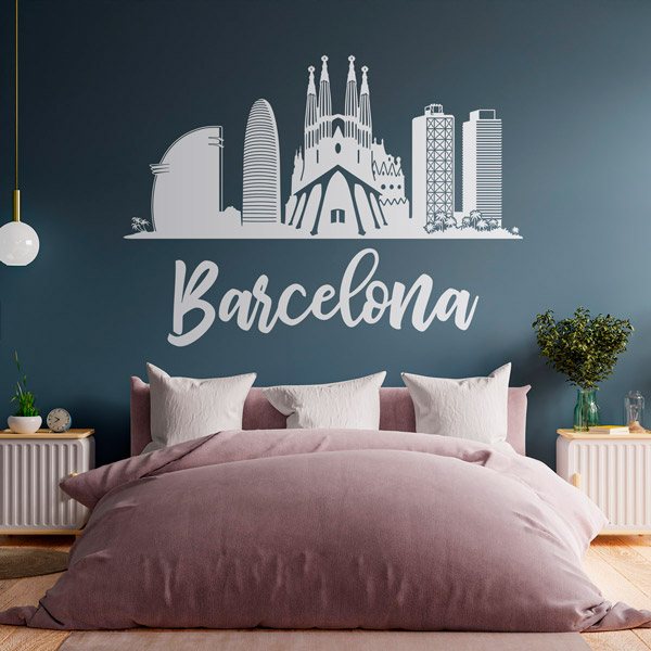 Wall Stickers: Barcelona Skyline
