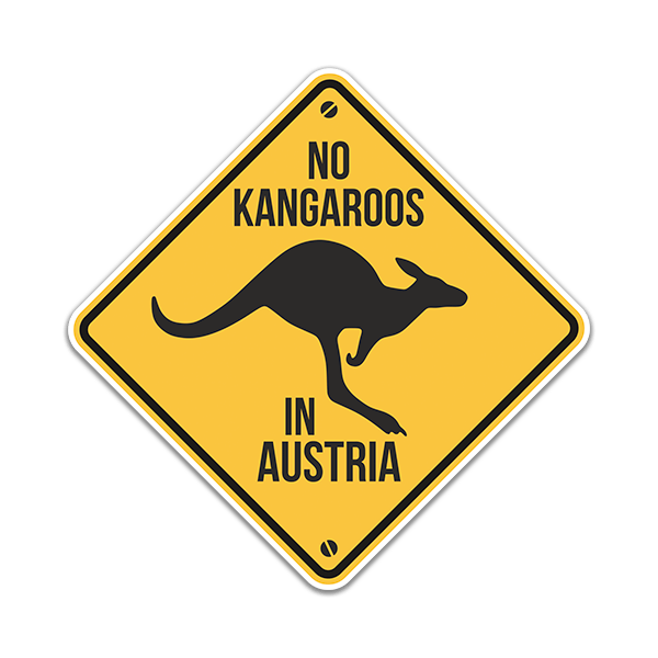 Wall Stickers: There are no kangaroos in Austria.