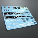 Car & Motorbike Stickers: Yamaha 50th Anniversary Laguna Seca 2005 Kit  3