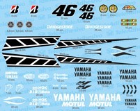 Car & Motorbike Stickers: Yamaha 50th Anniversary Laguna Seca 2005 Kit  4